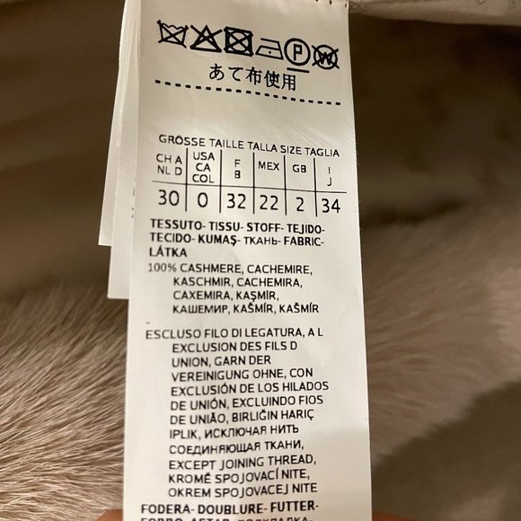 NEW Max Mara Cut the label shop Intrend - 100% Cashmere Mink Collar Coat IT34 - Picture 11 of 13